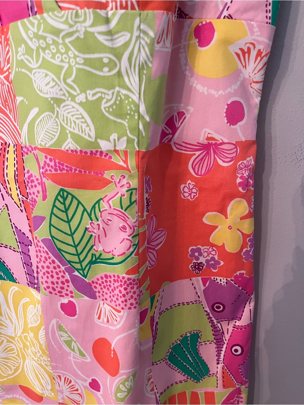Lilly Pulitzer Patchwork Floral Dress - Size 6 - Picture 8 of 11